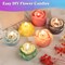 LET'S RESIN Flower Molds for Candle Making, Flower Candle Making Molds Including 6 PCS Flower Silicone Candle Mold, Silicone Molds for Soy Wax, Beeswax, Candle Making, Resin Craft
